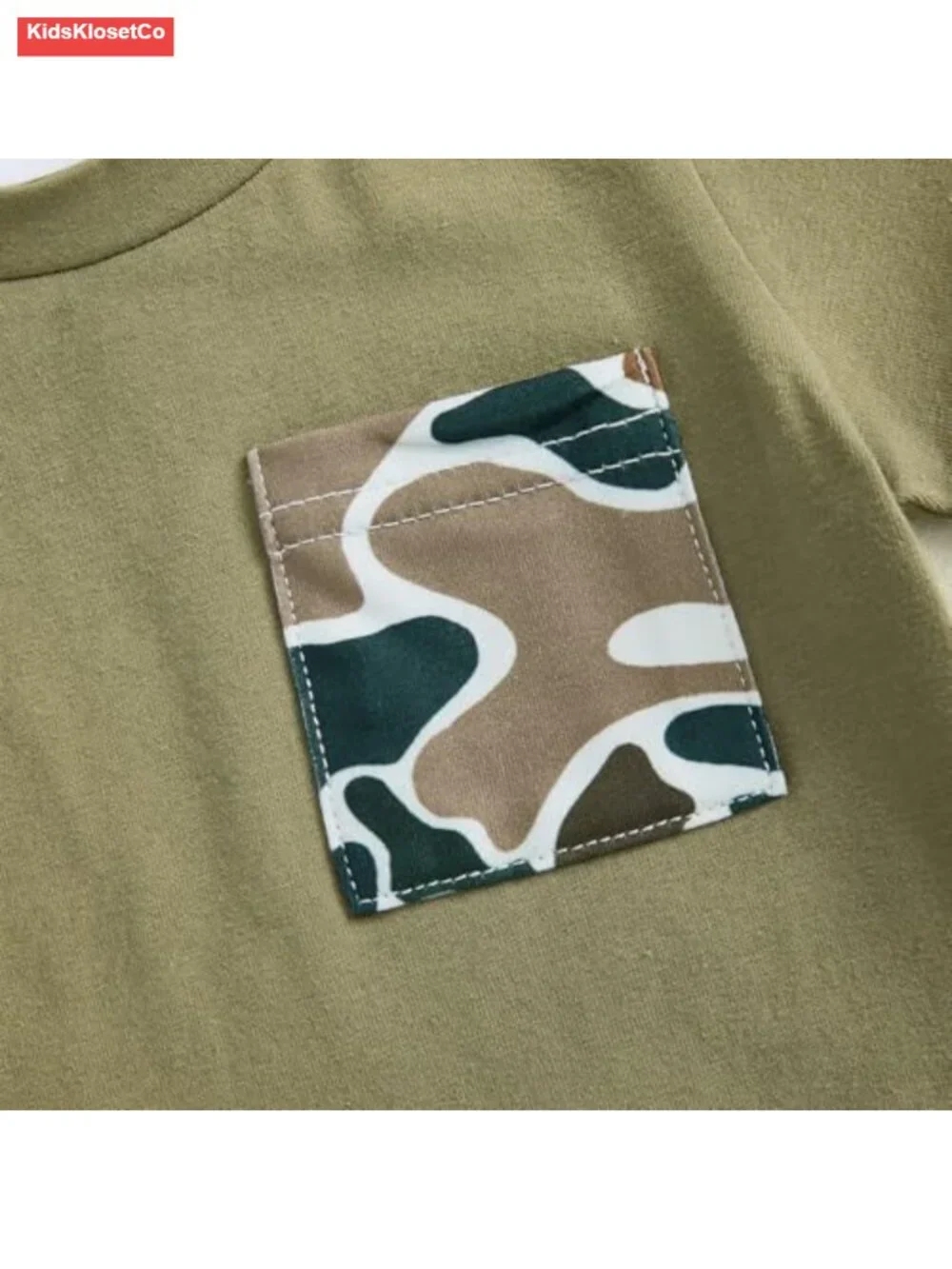 Toddler Boy Camo Duck Embroidery T-Shirt and Shorts Set